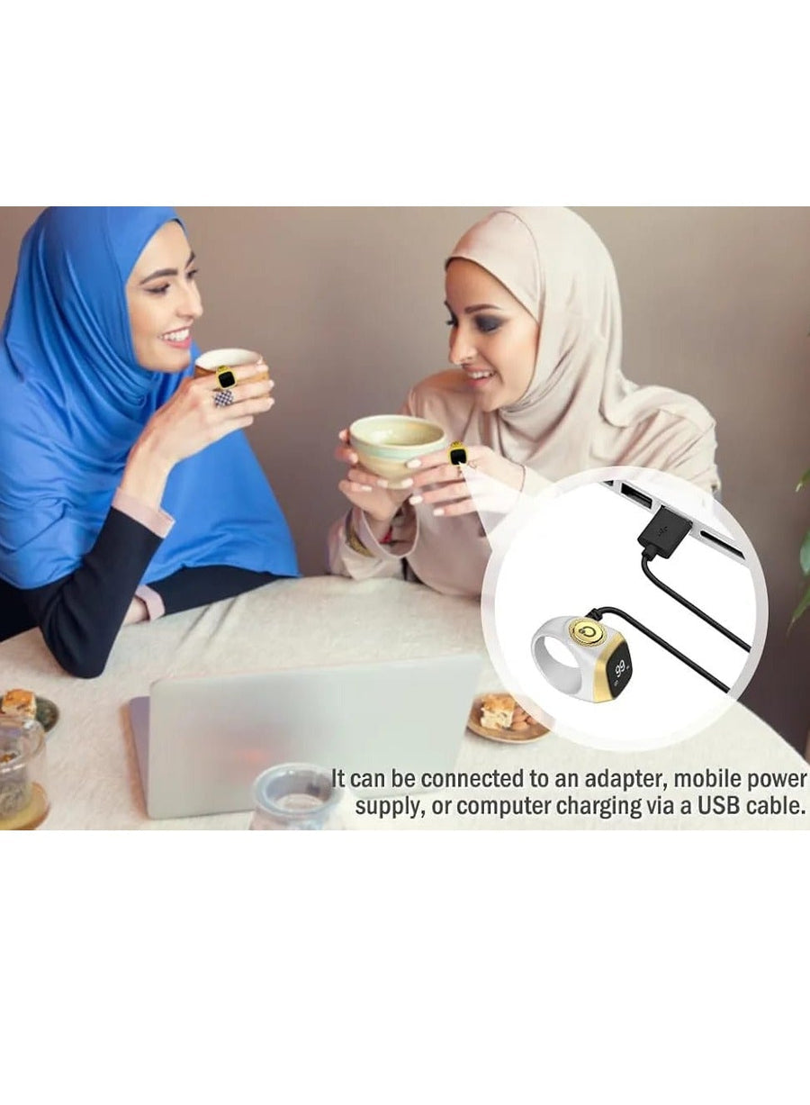 Zikr smart ring (white)