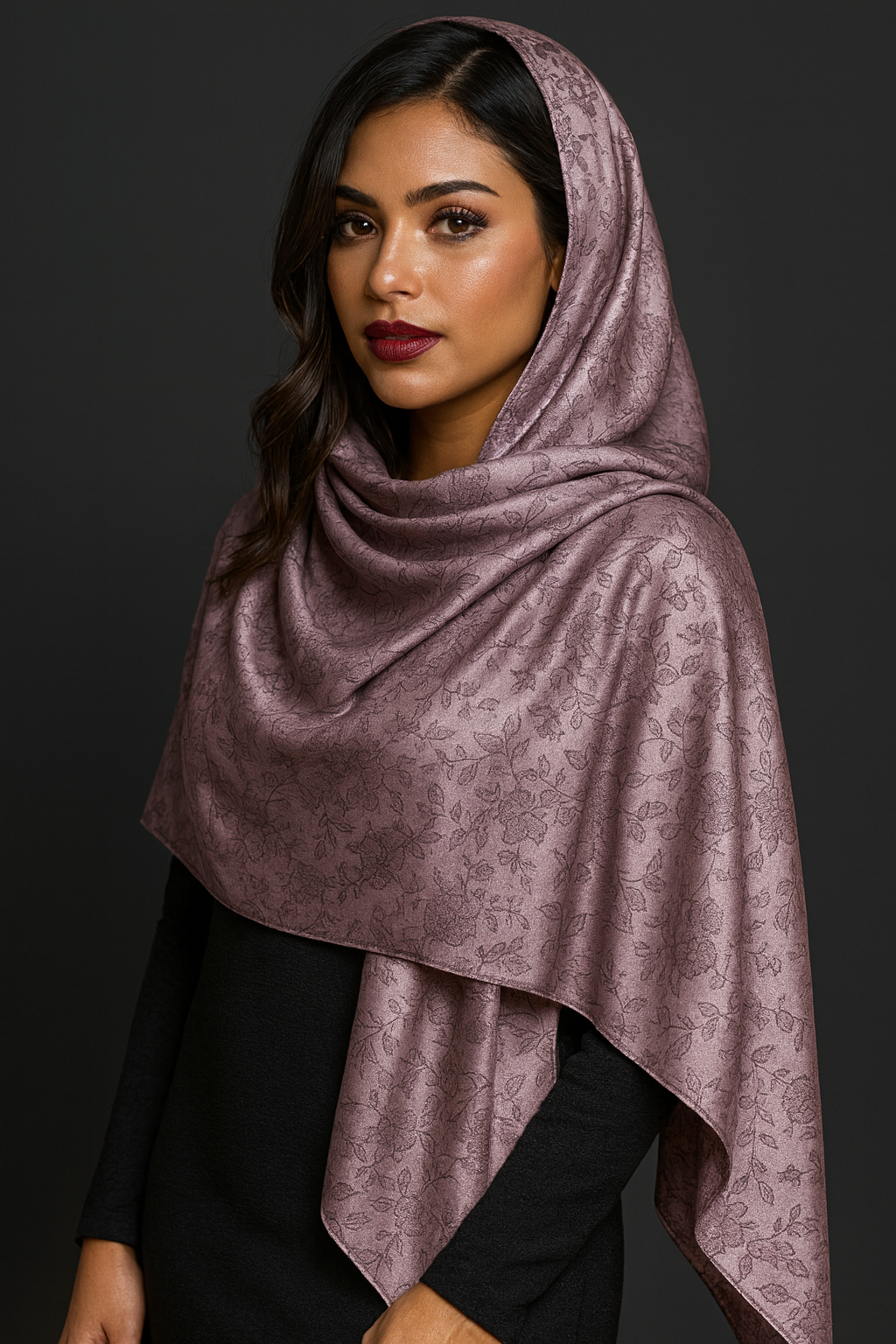 Faticinfa Modal Printed Hijab Headscarf Light Weight Soft Breathable Muslim Women Cotton Hijab