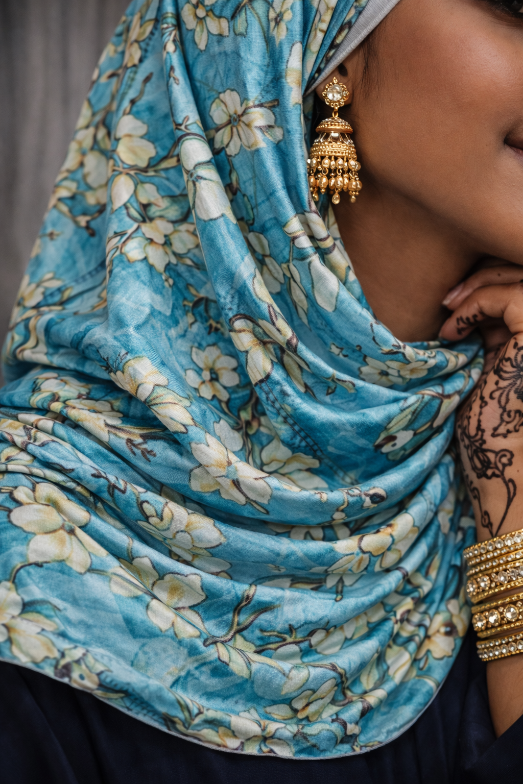 Blossom tree scarf/hijab