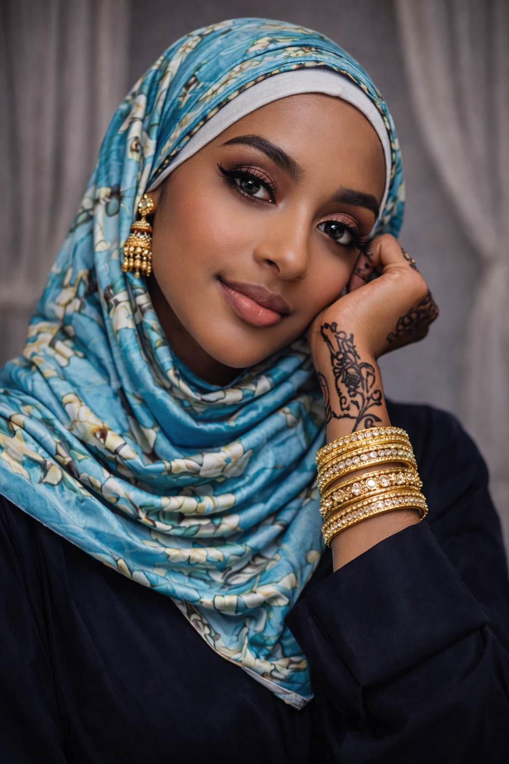 Blossom tree scarf/hijab