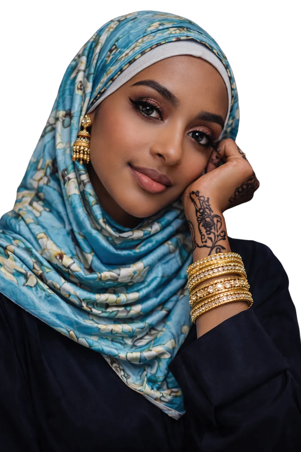 Blossom tree scarf/hijab