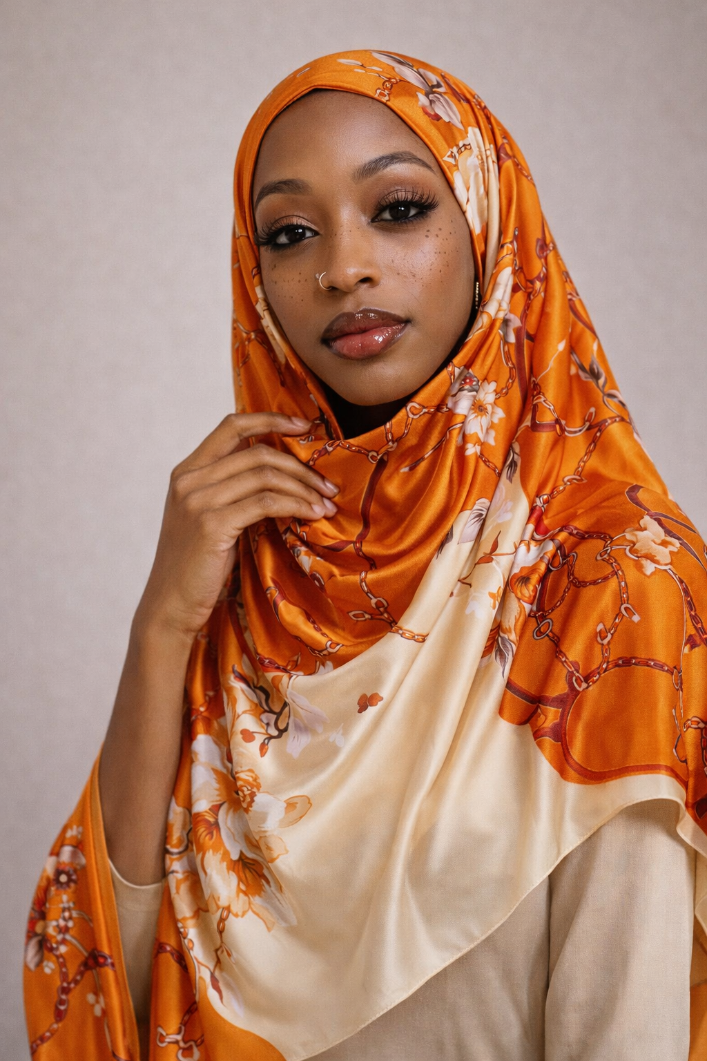 Orange crush hijab/scarf