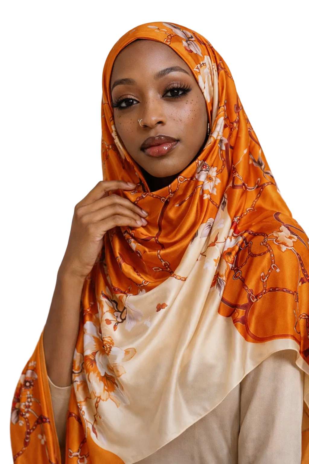 Orange crush hijab/scarf