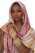 Pink lux scarf/hijab