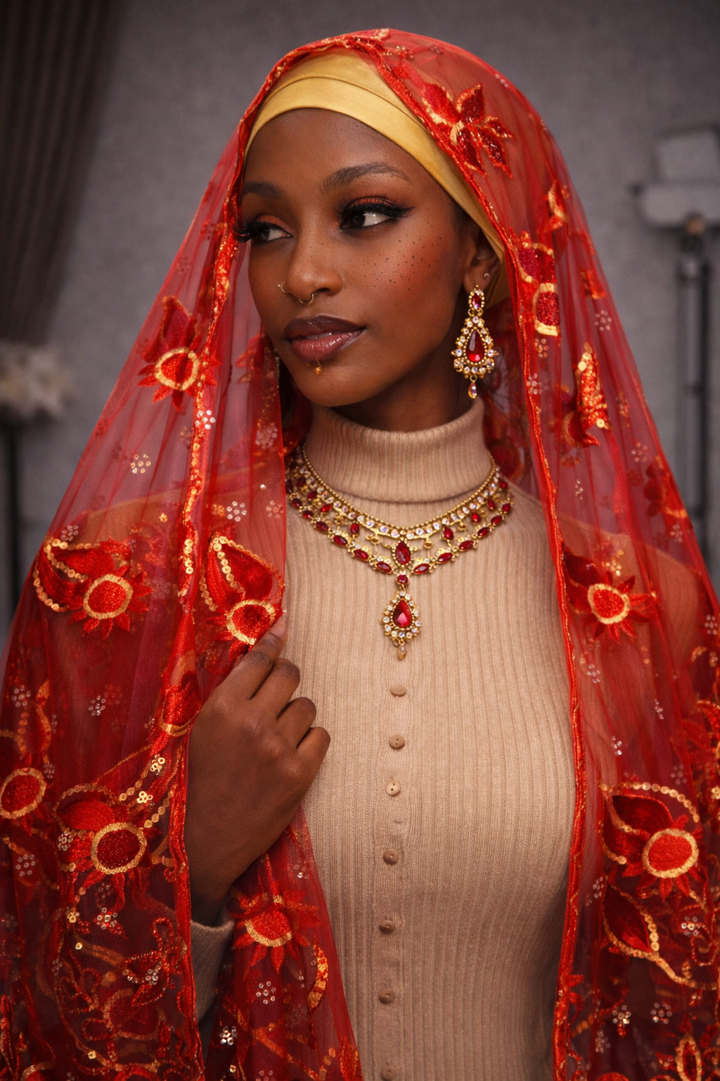 Luxury veils EID fashion pieces